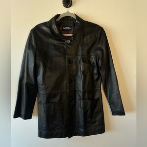 Vintage Black Leather Jacket